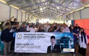 Abdul Karim memaparkan Perda Kepemudaan kepada masyarakat dan pemuda Cianjur
