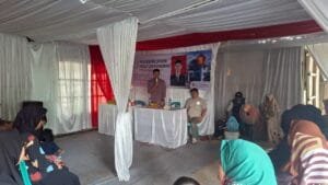 Tobias Ginanjar Sayidina saat memberikan sosialisasi Perda Kewirausahaan Jawa Barat kepada pelaku UMKM.