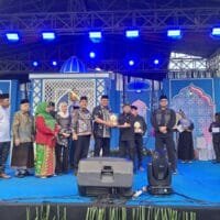 Pradi Supriatna menghadiri penutupan MTQH ke-XXIV di Lapangan Cipayung, Kota Depok.