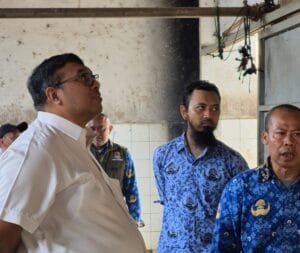 George Edwin RPH Battembat meninjau fasilitas pemotongan hewan di Kabupaten Cirebon