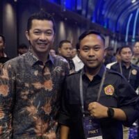 Dea Eka Rizaldi Karang Taruna menghadiri prosesi pelantikan di Sutera Hall Tangerang