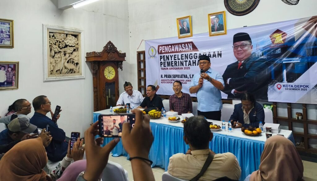 Pradi Supriatna memimpin pengawasan Pembangunan Depok di Kukusan Beji