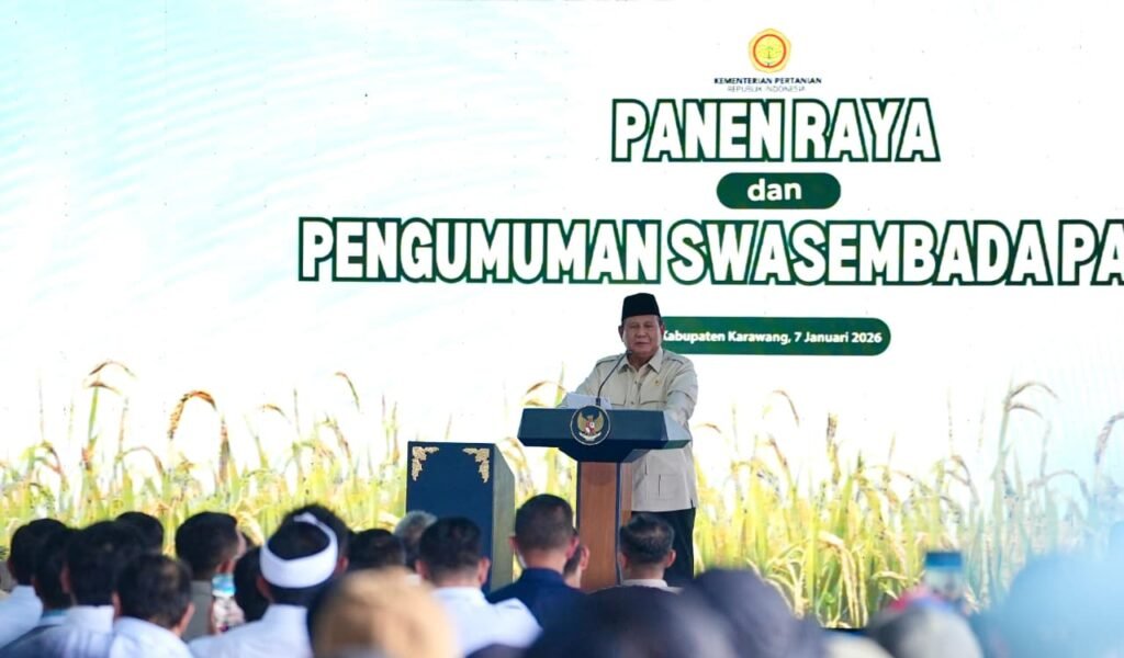 Prabowo dan Panen Raya Karawang Jadi Momentum Bersejarah Pertanian Indonesia