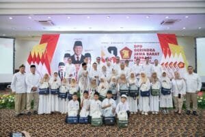 HUT 18 Tahun Gerindra, DPD Jawa Barat Aksi Berbagi