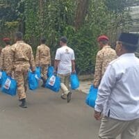 Kegiatan bhakti sosial dalam rangka HUT Gerindra ke-18 Kota Bogor.