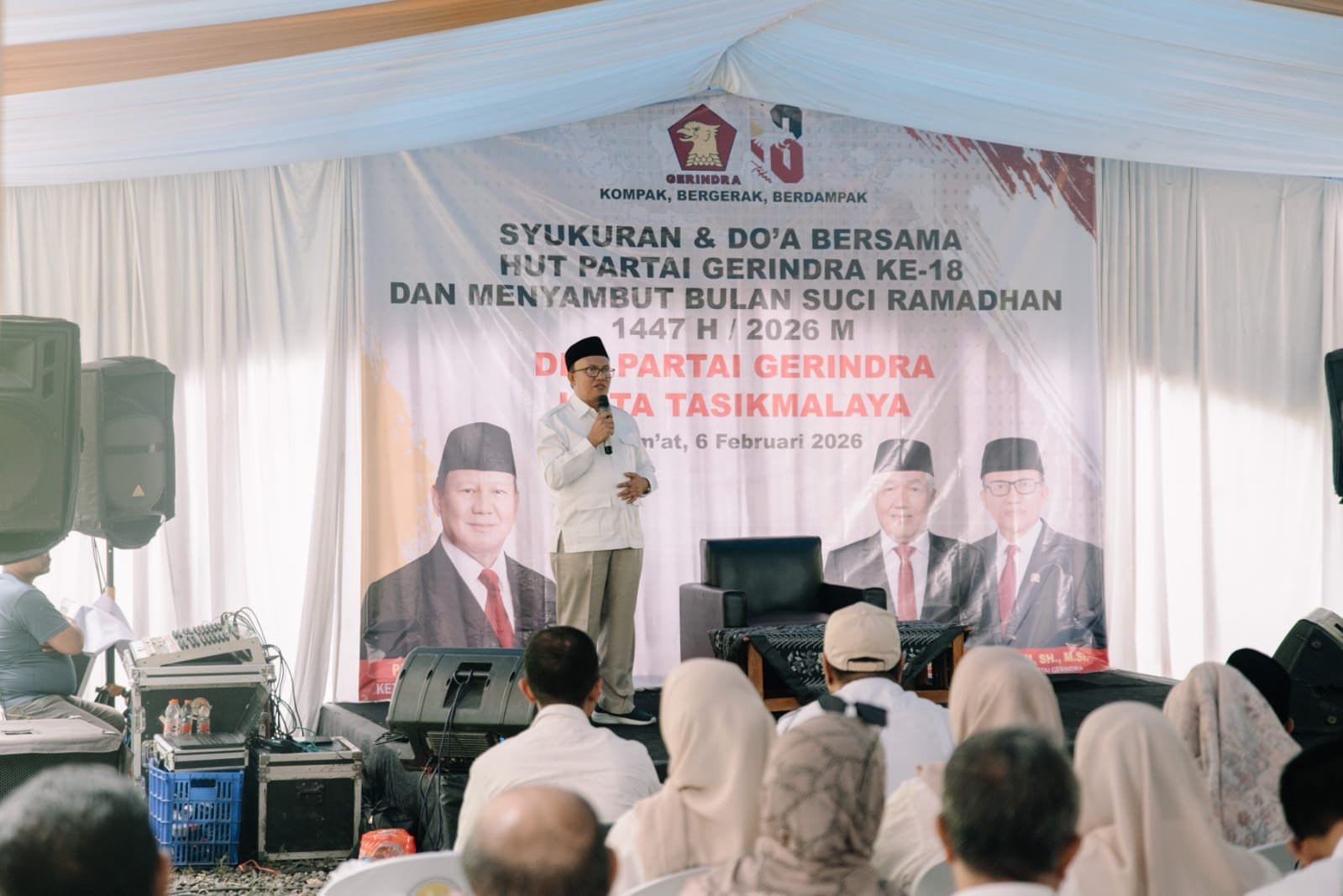 Gerindra Kota Tasikmalaya Tandai Usia ke-18 dengan Konsolidasi dan Aksi Sosial Berkelanjutan