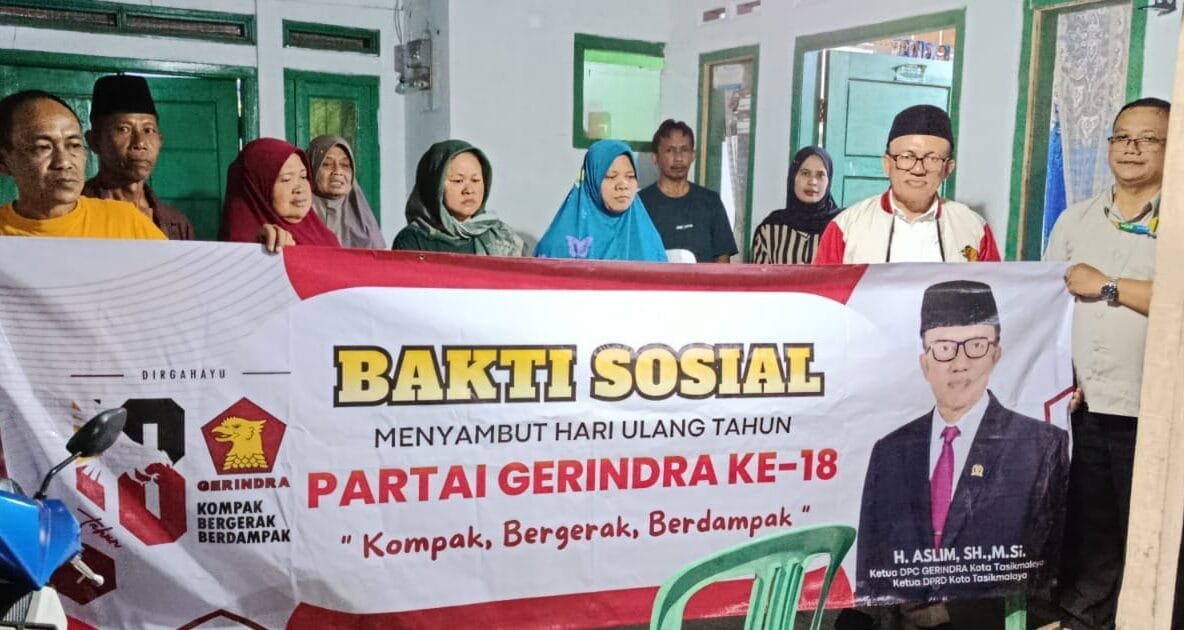 Aslim Kunjungi Lansia, Giat Sosial Jelang 18 Tahun Partai Gerindra