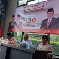 Kegiatan doa bersama kader Gerindra Tasikmalaya menjelang Ramadan.