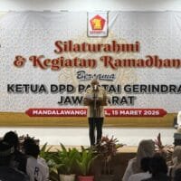 Ketua DPD Gerindra Jawa Barat Amir Mahpud menghadiri silaturahmi bersama struktur partai di Hotel Mandalawangi Tasikmalaya