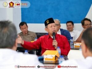 Daddy Rohanady saat rapat kerja DPRD Jawa Barat