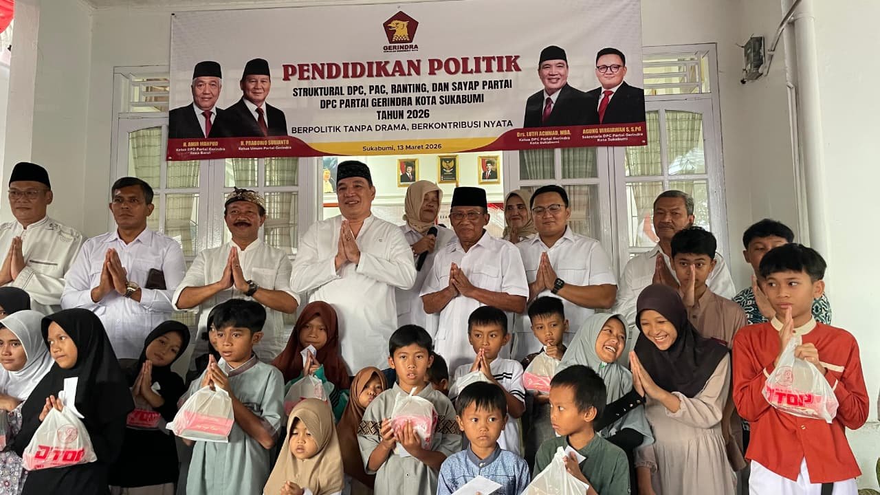 Giat Ramadan Gerindra Sukabumi, 400 Anak Yatim Terima Santunan