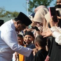 Warga Aceh Tamiang bersama Presiden dalam suasana Lebaran yang penuh haru
