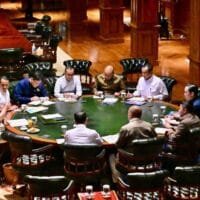 Prabowo Subianto bersama menteri membahas pengolahan sampah jadi energi di Hambalang