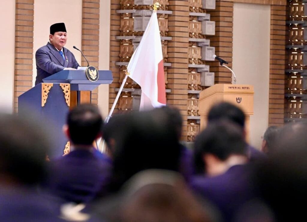 Prabowo Subianto bersama Perdana Menteri Jepang dalam pertemuan bilateral di Tokyo