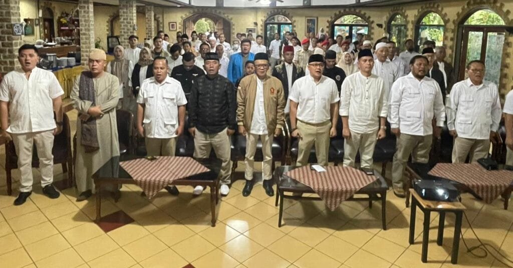 Kader Gerindra Kabupaten Sukabumi berkumpul dalam kegiatan santunan anak yatim dan buka puasa bersama