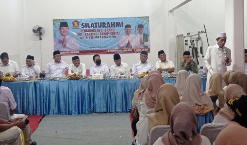 Anngota fraksi gerindra menghadiri kegiatan Gerindra Depok konsolidasi bersama kader