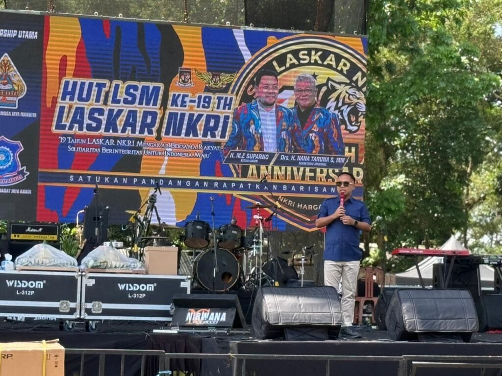 Dea Eka Rizaldi Orasi di Milad Laskar NKRI Karawang