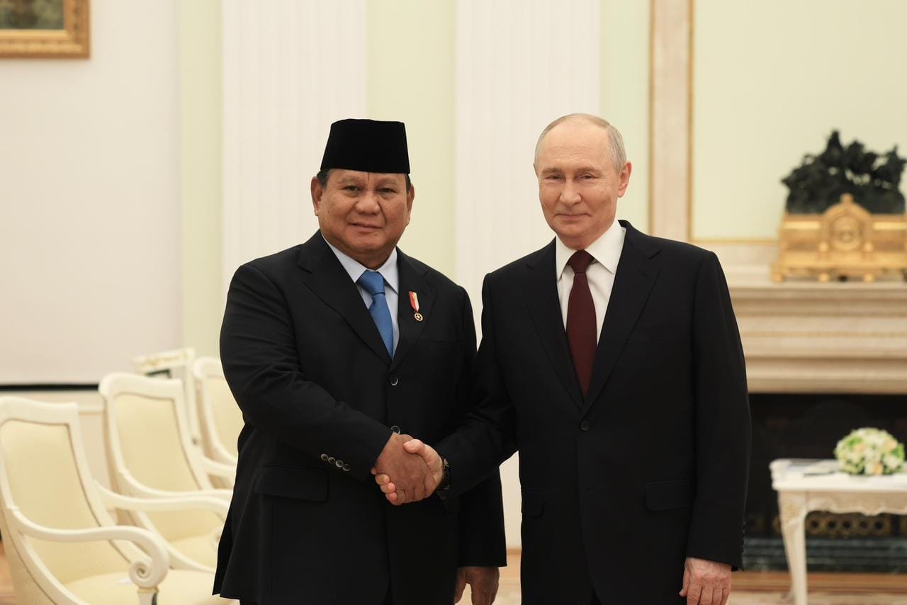 Prabowo Subianto Bertemu Vladimir Putin di Istana Kremlin