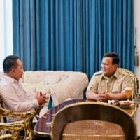Prabowo Subianto Terima Jenderal Dudung di Istana Merdeka