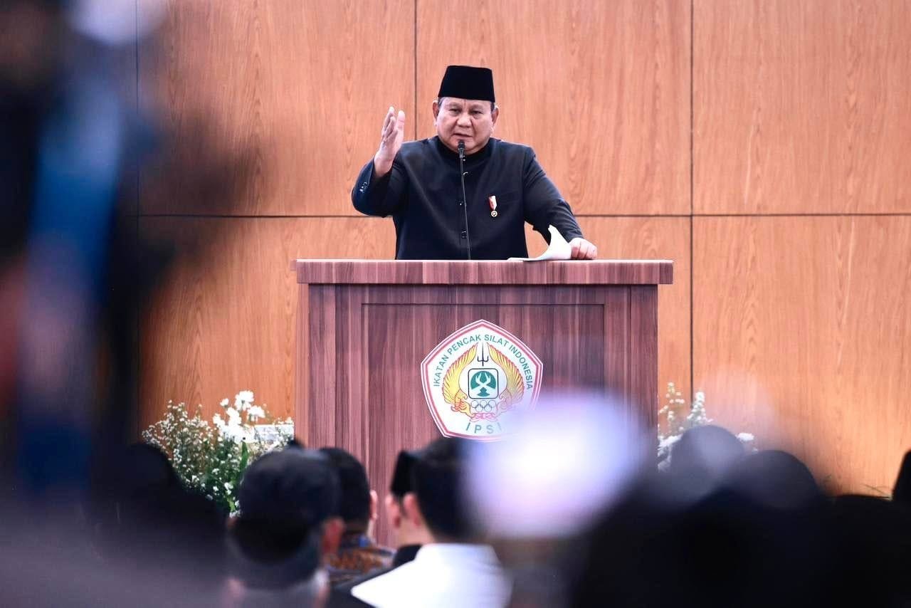 Prabowo Tegaskan Pencak Silat sebagai Jati Diri Bangsa