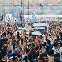 Antusiasme Buruh di Monas pada Peringatan Hari Buruh 2026