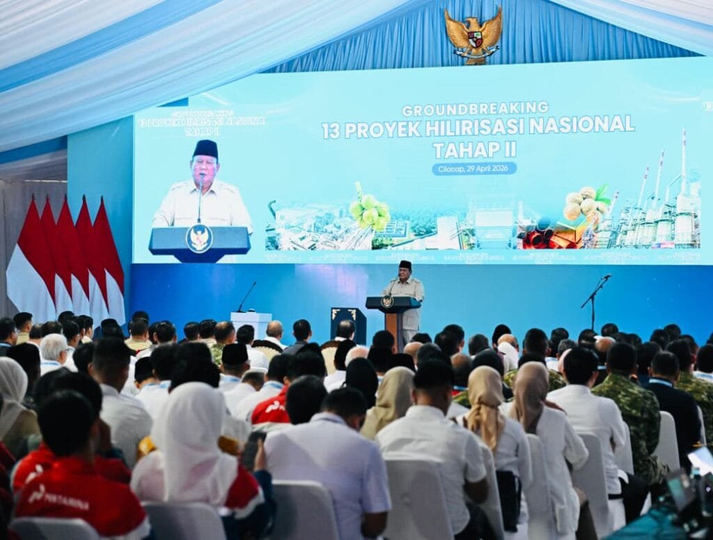 Prabowo Groundbreaking Proyek Hilirisasi Nasional di Cilacap