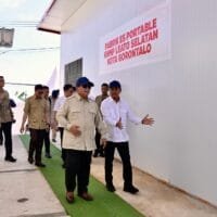Prabowo Tinjau Shelter Sortir Ikan Kampung Nelayan Merah Putih