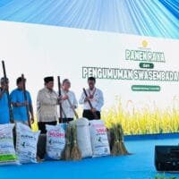 Prabowo Umumkan Swasembada Pangan Nasional di Karawang