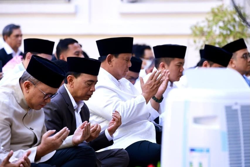 Presiden Prabowo Salat Iduladha Bersama Diaspora Indonesia di Paris