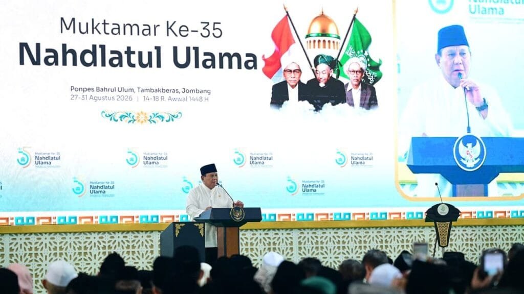 Prabowo Subianto menyampaikan optimisme tentang kebangkitan Indonesia dalam Muktamar ke-35 NU
