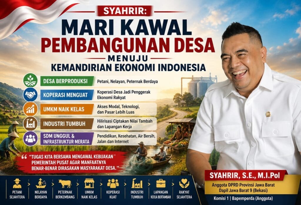 Syahrir membahas pentingnya mengawal pembangunan desa untuk memperkuat ekonomi rakyat dan kemandirian Indonesia
