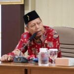 Daddy Rohanady saat membahas persoalan pinjaman daerah Jabar dalam kunjungan Pansus XVII ke Kemendagri.