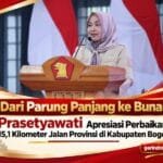 Prasetyawati menyampaikan apresiasi terhadap perbaikan 15,1 kilometer jalan provinsi dari Parung Panjang hingga Bunar di Kabupaten Bogor.