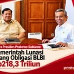 Presiden Prabowo Subianto bersama pejabat pemerintah dalam pertemuan terkait pelunasan utang obligasi BLBI Rp218,3 triliun.
