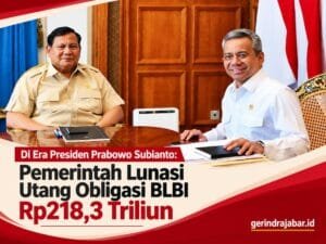 Presiden Prabowo Subianto bersama pejabat pemerintah dalam pertemuan terkait pelunasan utang obligasi BLBI Rp218,3 triliun.