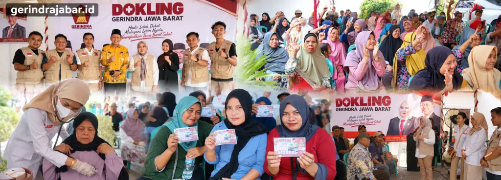 Dokling Gerindra Jabar di Indramayu, Dekatkan Layanan Kesehatan kepada Masyarakat