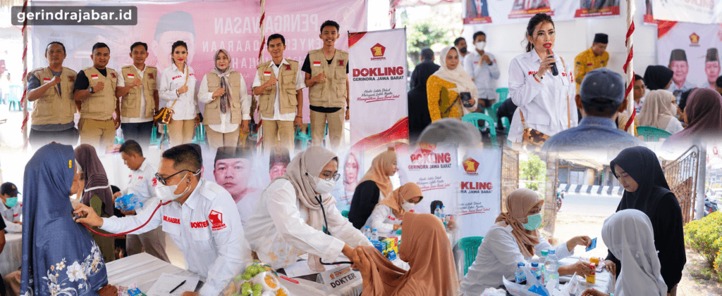 Dokling Gerindra Jabar di Indramayu, Layani Warga melalui Pemeriksaan dan Konsultasi Kesehatan