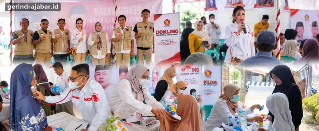 Dokling Gerindra Jabar di Indramayu, Layani Warga melalui Pemeriksaan dan Konsultasi Kesehatan