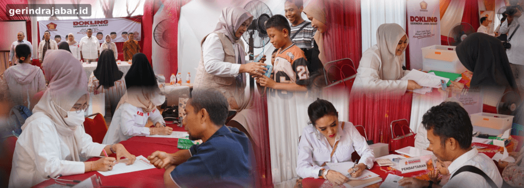 Dokling Gerindra Jabar hadirkan layanan kesehatan gratis dan pembagian susu bagi masyarakat di Cirebon