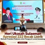 Heri Ukasah Sulaeman menghadiri peluncuran 222 becak listrik bantuan Presiden Prabowo untuk pengayuh lansia di Sumedang.