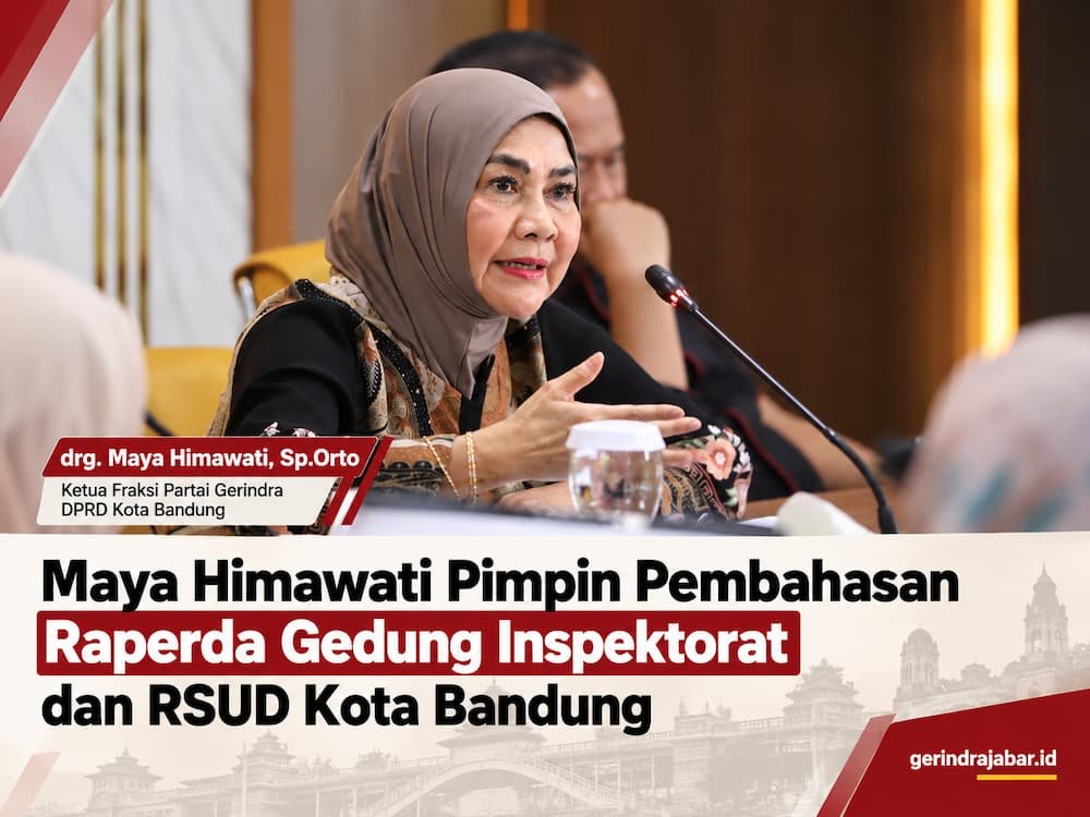 Maya Himawati memimpin rapat Pansus 17 DPRD Kota Bandung membahas Raperda pembangunan Gedung Inspektorat dan RSUD Kota Bandung.