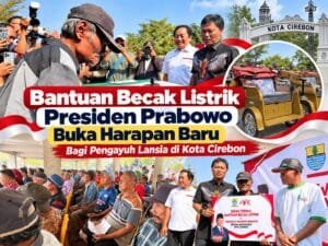 200 becak listrik bantuan Presiden Prabowo diserahkan kepada pengemudi becak di Kota Cirebon