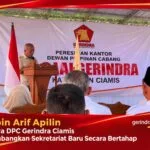 Pipin Arif Apilin Bawa DPC Gerindra Ciamis Kembangkan Sekretariat Baru Secara Bertahap