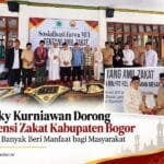 Ricky Kurniawan dalam sosialisasi amil zakat di Kabupaten Bogor.