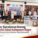 Ricky Kurniawan dalam sosialisasi amil zakat di Kabupaten Bogor.