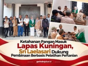 Sri Laelasari menghadiri rapat koordinasi program ketahanan pangan dan pembinaan warga binaan di Lapas Kelas IIA Kuningan.