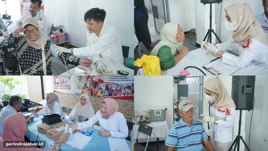 Dokling Gerindra Jabar Hadirkan Layanan Kesehatan dan Obat Gratis di Kota Bekasi