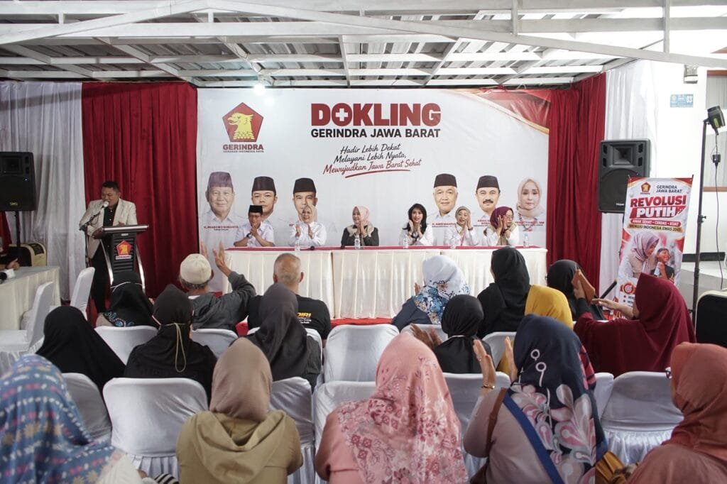 Dokling Gerindra Jawa Barat menghadirkan Cek Kesehatan Gratis dan Revolusi Putih di Kabupaten Bandung Barat