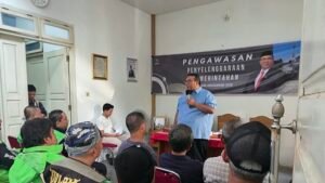 George Edwin Sugiharto menyampaikan sosialisasi manfaat JKK BPJS Ketenagakerjaan kepada masyarakat