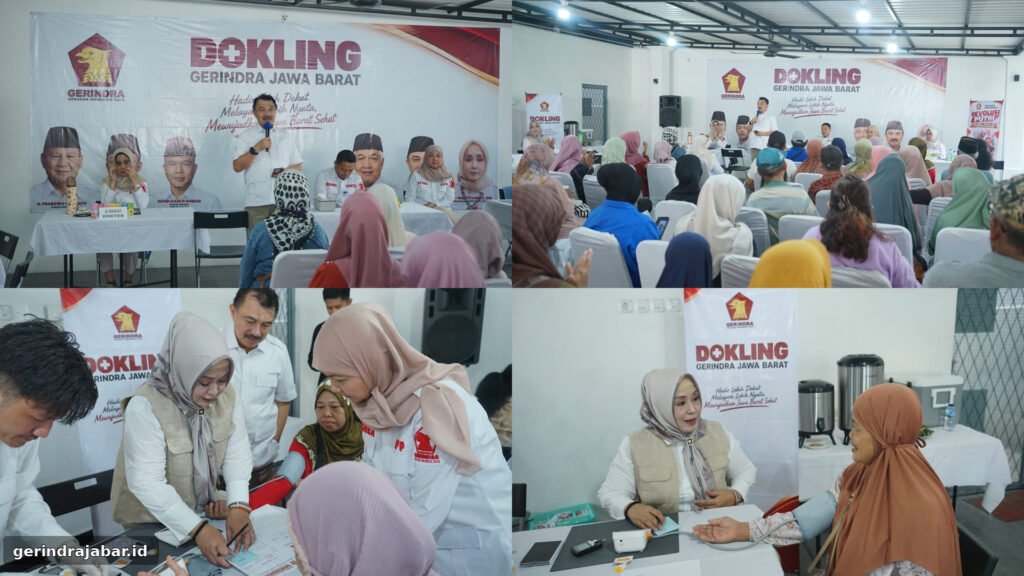 Pelayanan Pemeriksaan Kesehatan Gratis bagi 265 Peserta Dokling Gerindra Jabar di Kota Bekasi